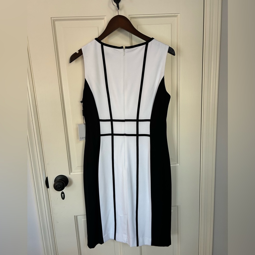 Calvin Klein black/white size 8 dress